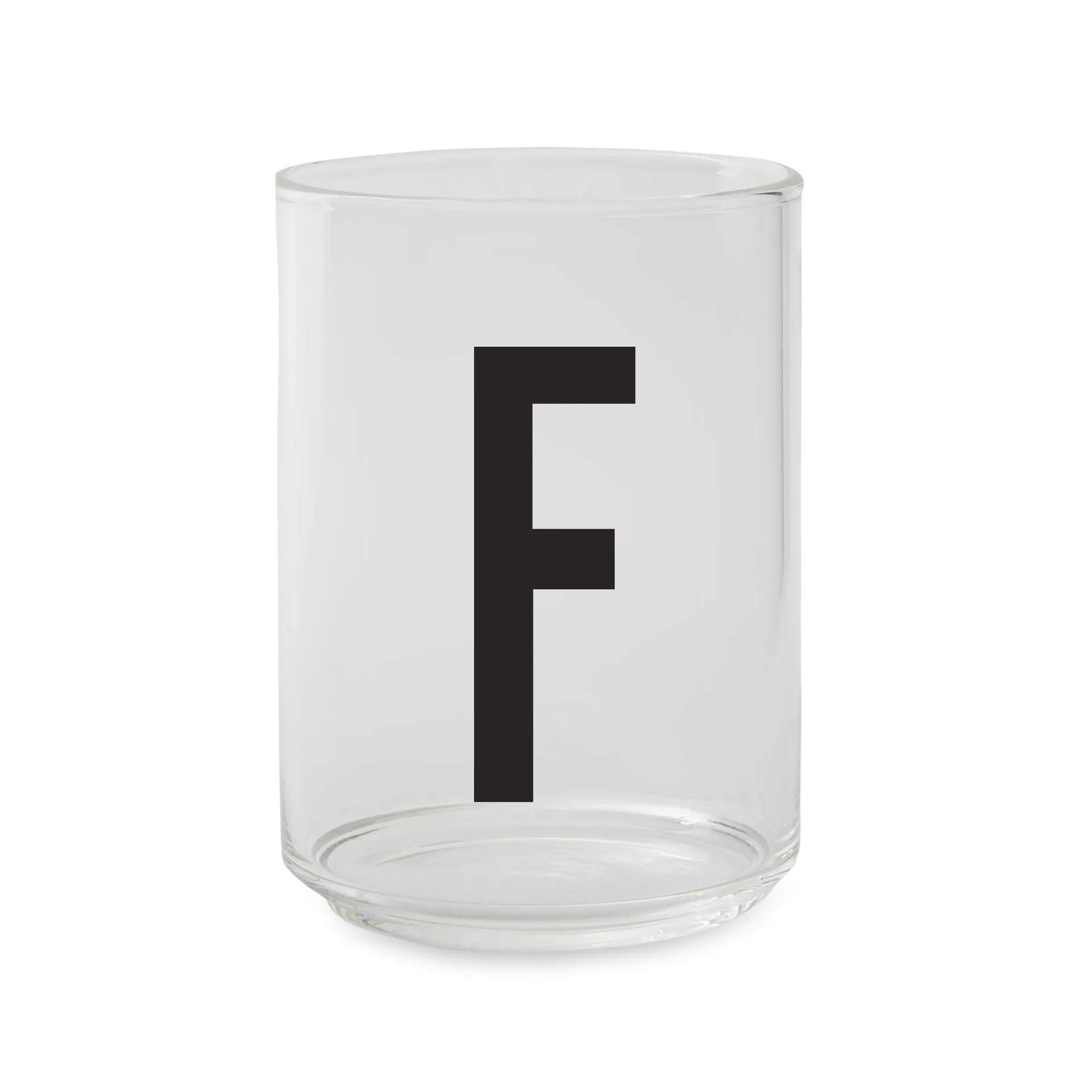 Design Letters glass, F Design Letters