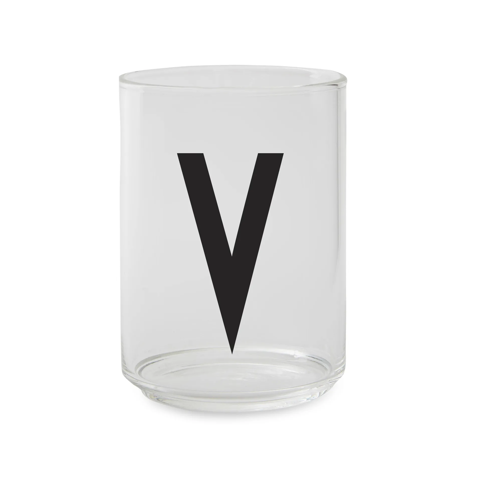 Design Letters glass, V Design Letters