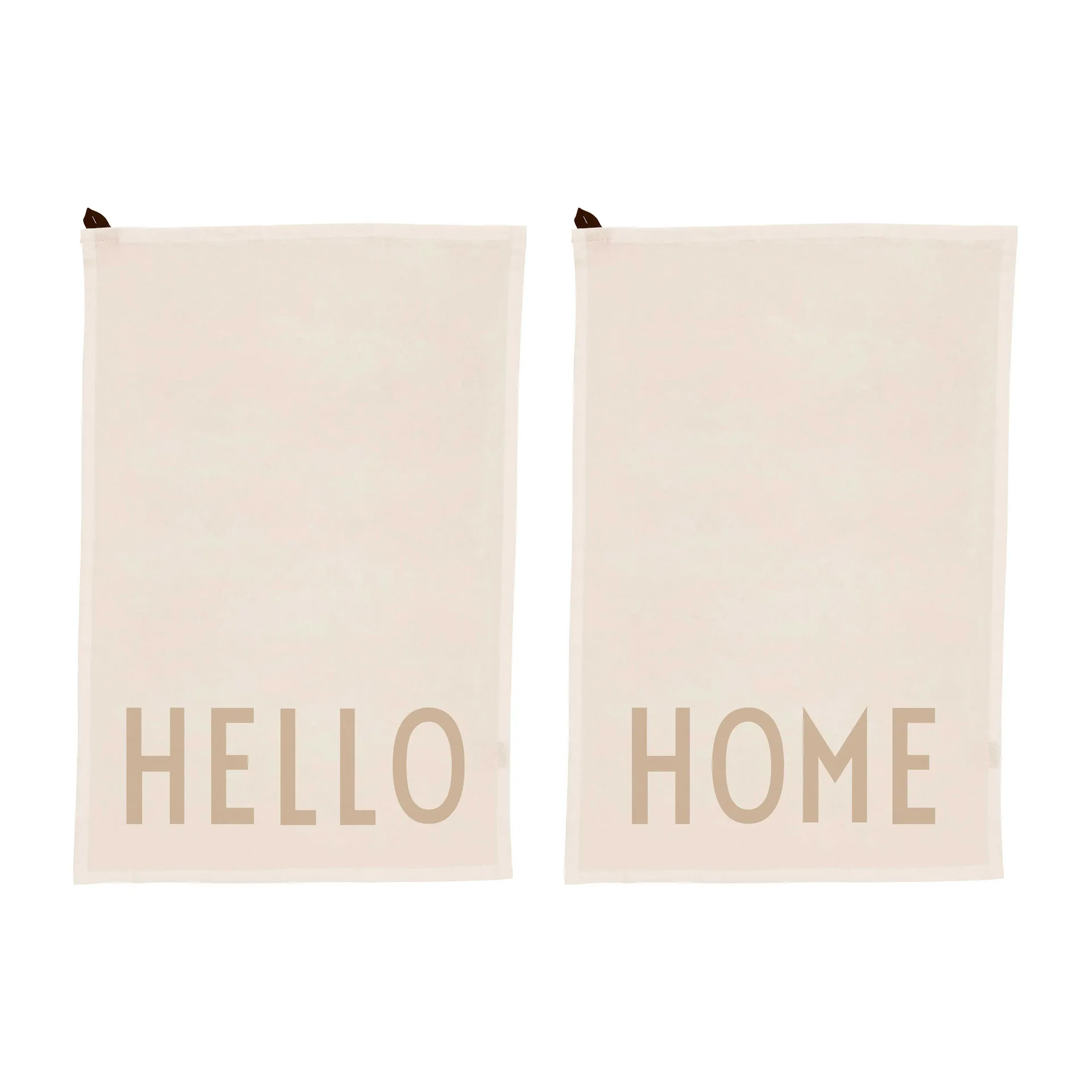 Design Letters kjøkkenhåndkle favoritt 2 deler, Hello-home-off white Design Letters