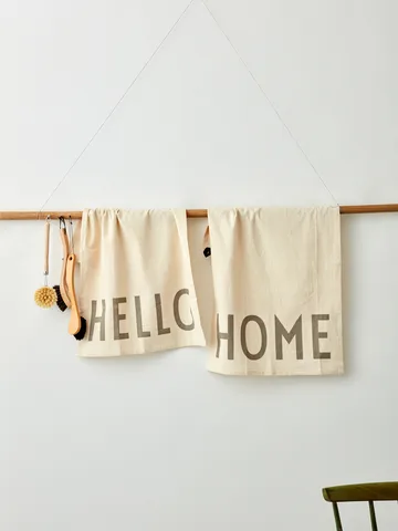 Design Letters kjøkkenhåndkle favoritt 2 deler - Hello-home-off white - Design Letters