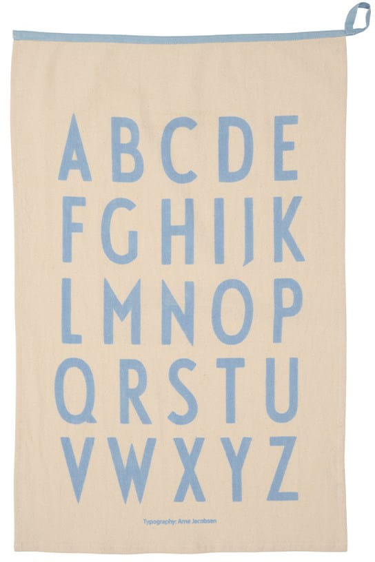 Design Letters Premium classic kjøkkenhåndkle 50x70cm - ABC-blå - Design Letters