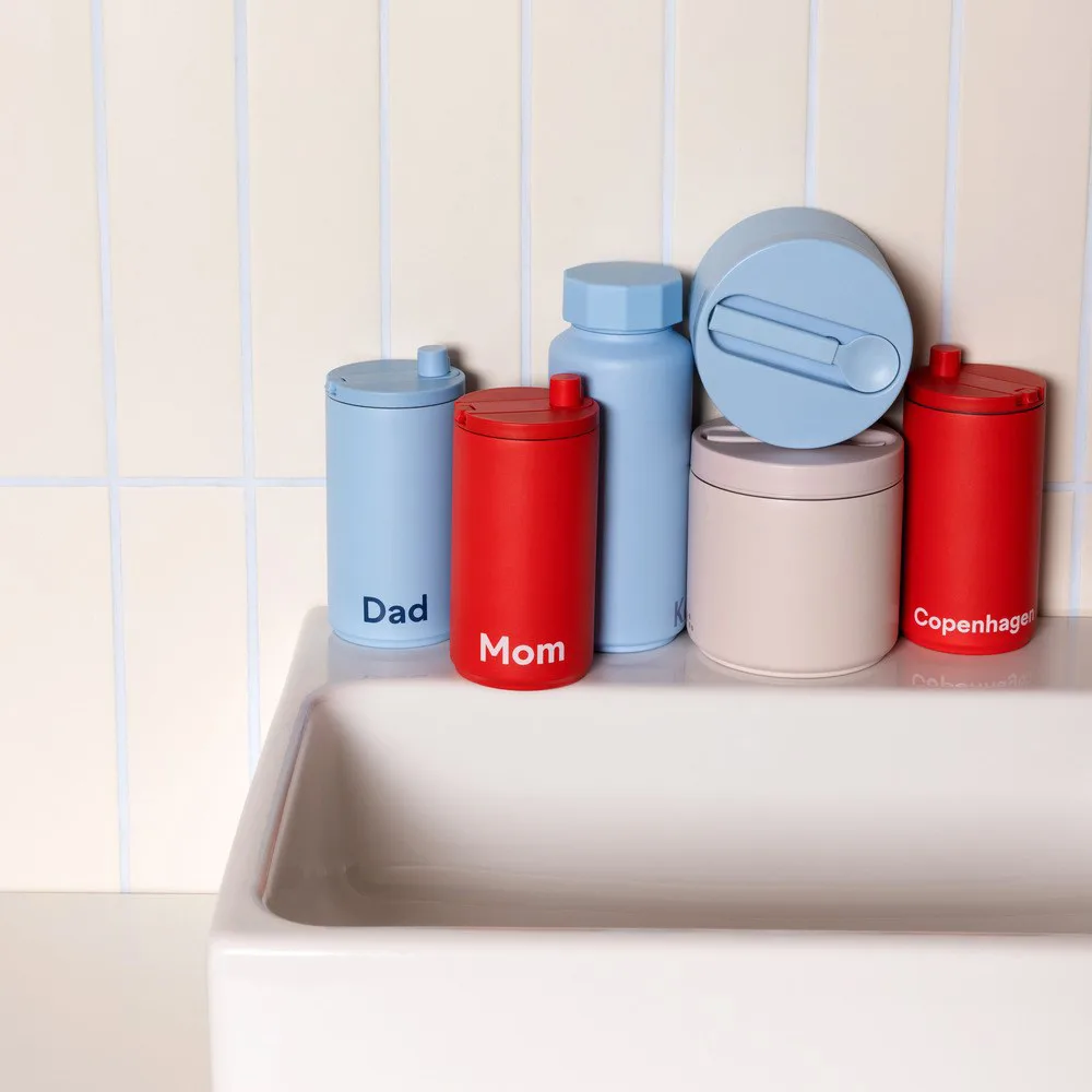 Design Letters reisekrus 35 cl, Copenhagen-Coral Design Letters