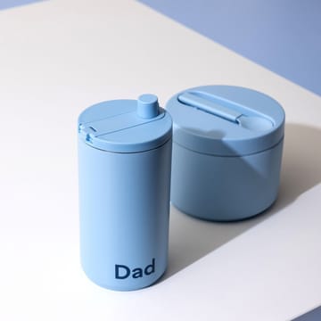 Design Letters reisekrus 35 cl - Dad-Lyseblå - Design Letters
