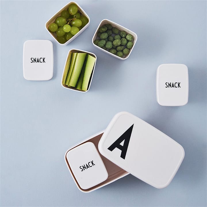 Design Letters Snack Box til matboksen, hvit Design Letters
