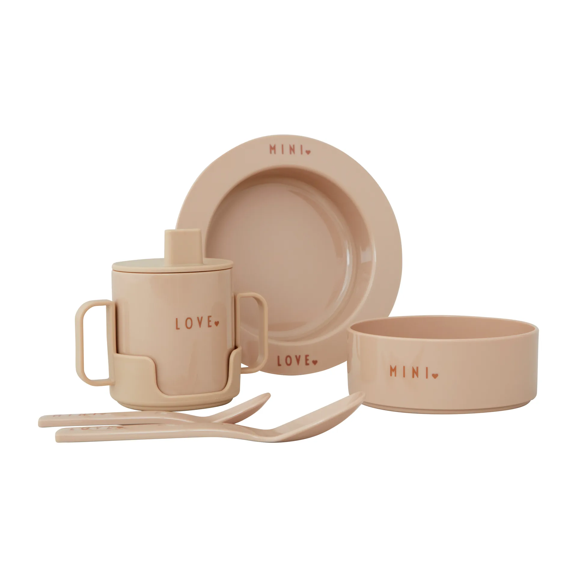 Design Letters startsett favoritt mini, Beige Design Letters