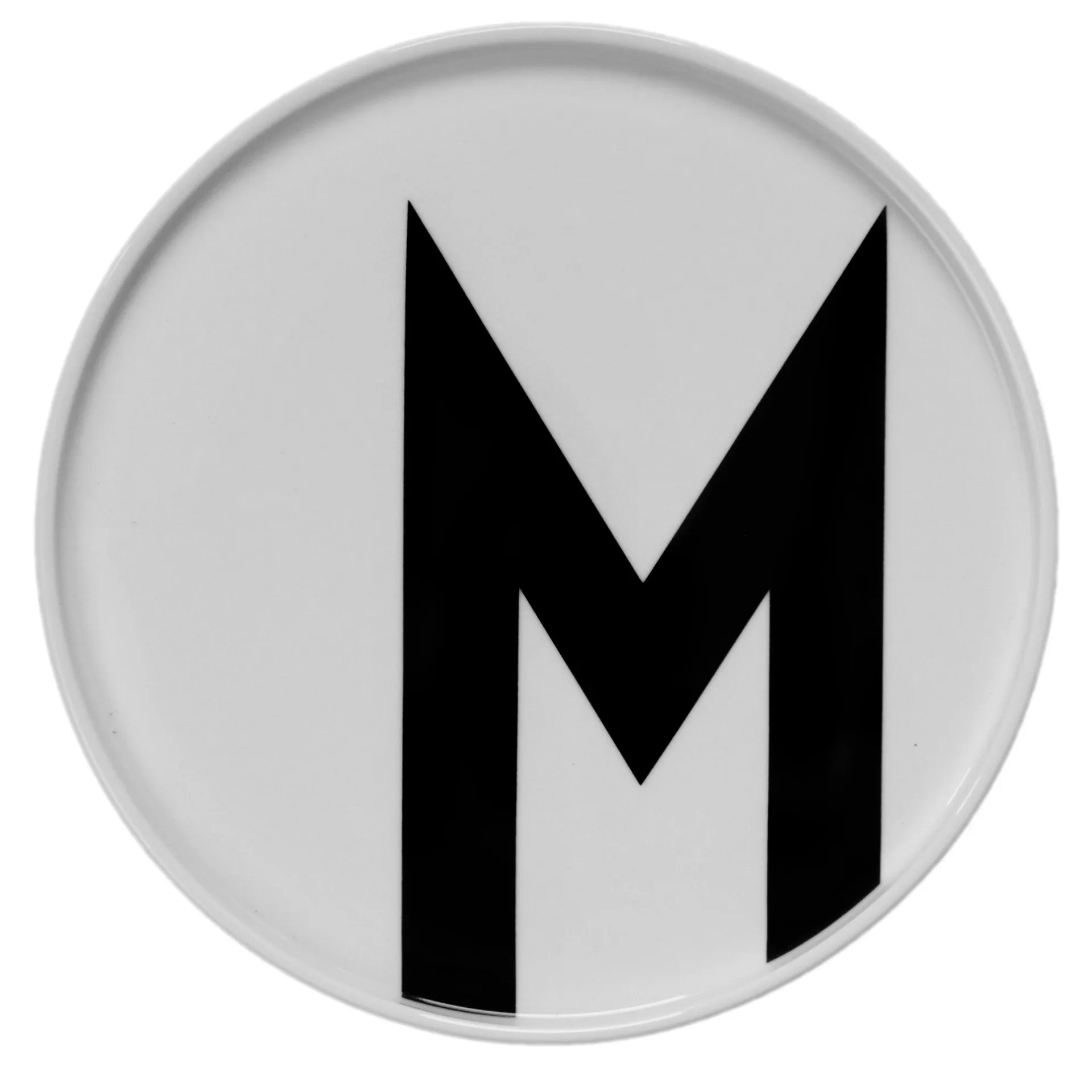 Design Letters tallerken, M Design Letters