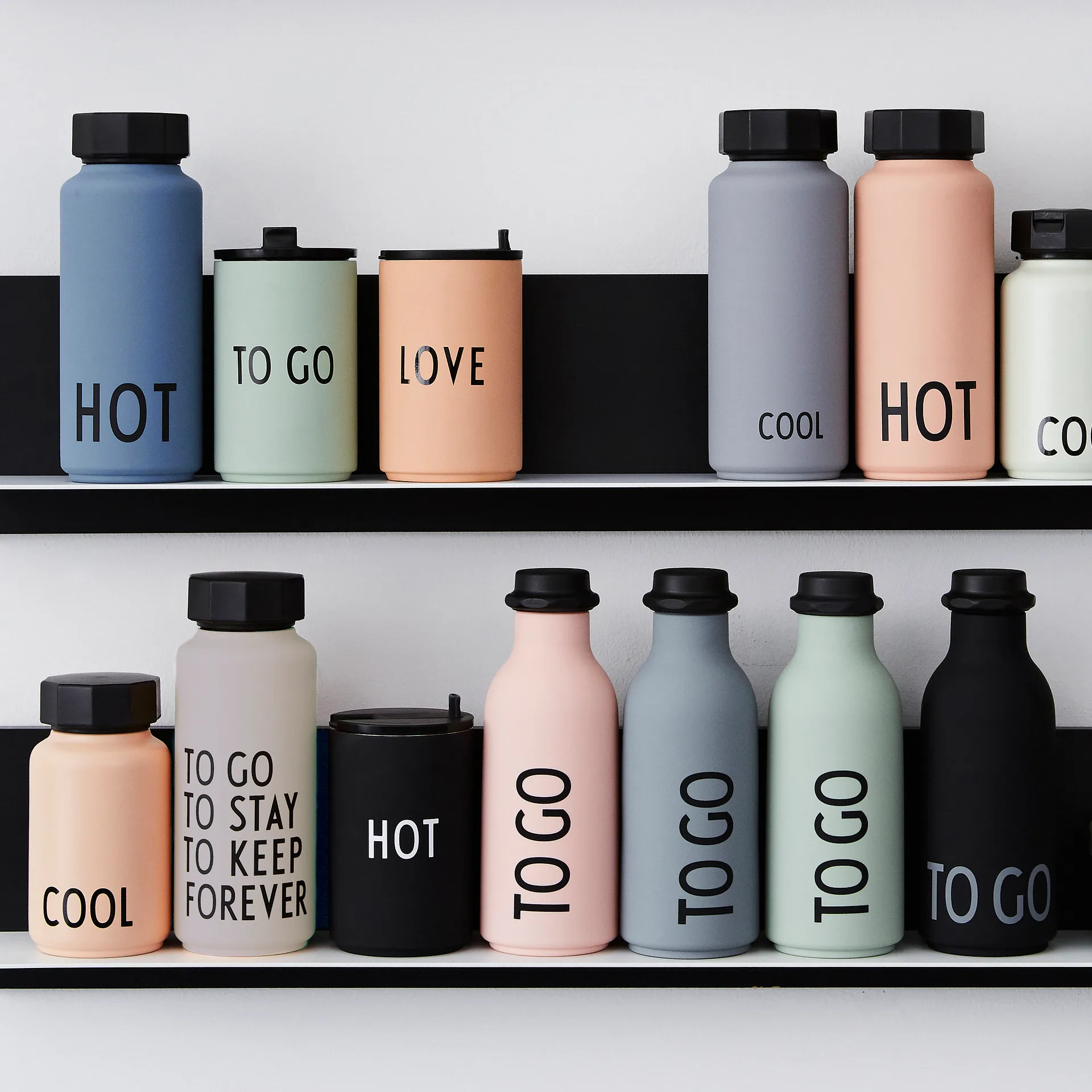 Design Letters termoflaske liten, Soft camel Design Letters