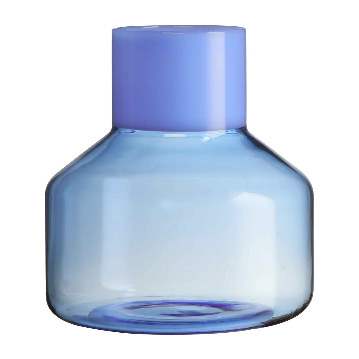 Design Letters Generous vase medium Ø 13 cm Milky blue-blue