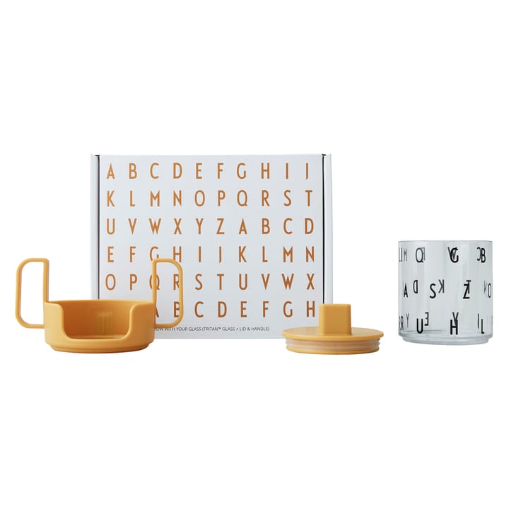Grow with your cup kopp, Mustard Design Letters