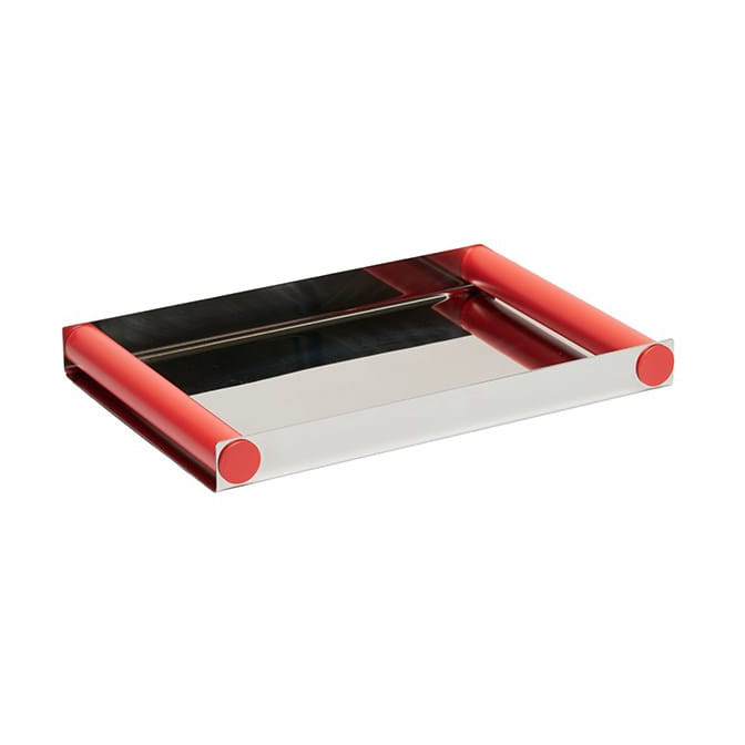 Ray tray disco brett 20,5x30 cm - Red coral,-rustfritt stål - Design Letters