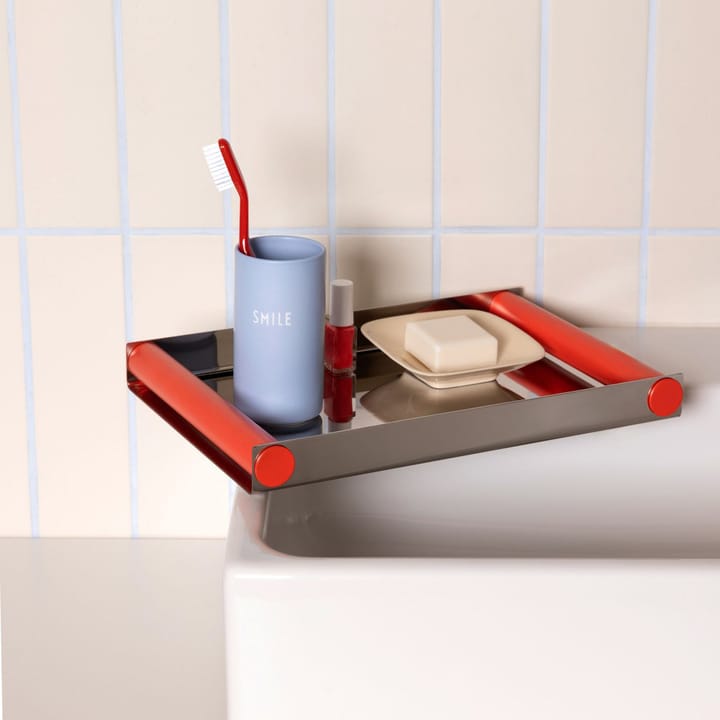 Ray tray disco brett 20,5x30 cm, Red coral,-rustfritt stål Design Letters