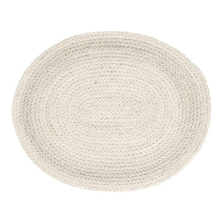 Braided spisebrikke oval - Ivory - Dixie