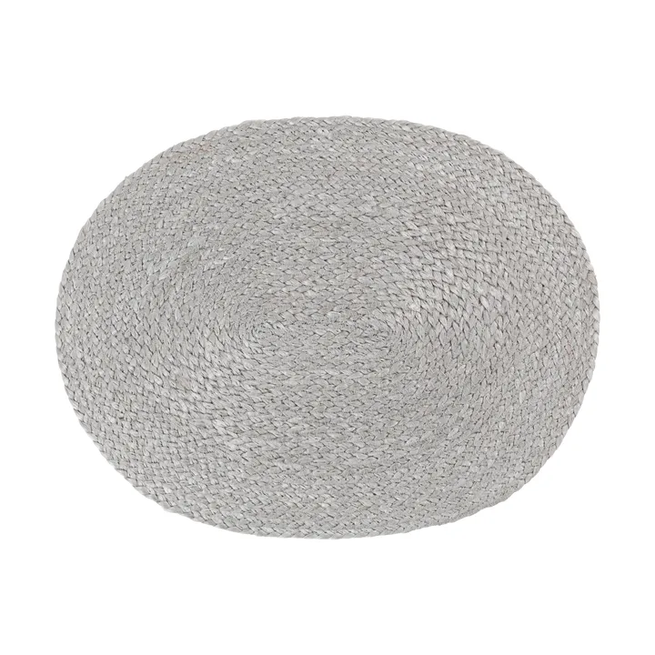 Elin bordbrikke oval - Silver grey - Dixie