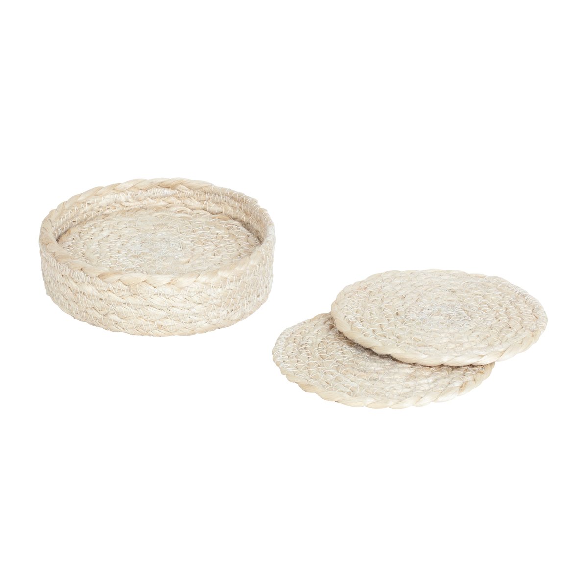 Dixie Elin glassunderlag Ø10,5 cm 6-pakning Hvit