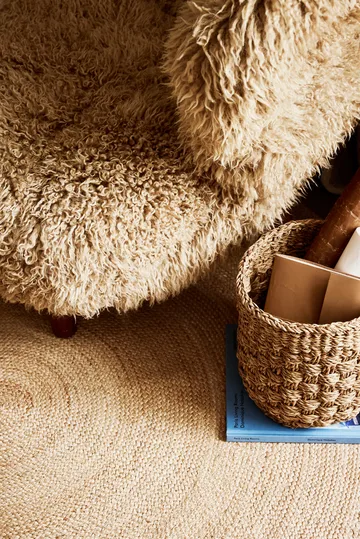 Elin gulvteppe natural - Ø125 cm - Dixie