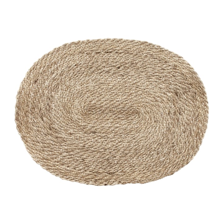 Elin spisebrikke twist oval, Natur-grå Dixie