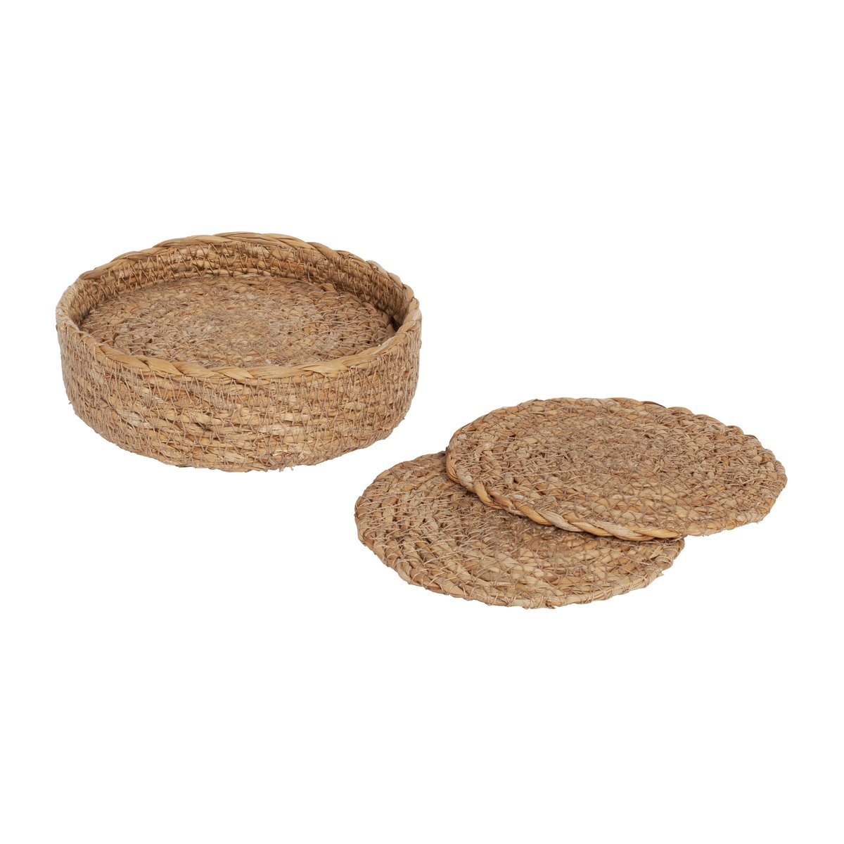 Dixie Ella glassunderlag Ø 10,5 cm 6-pakning Natural
