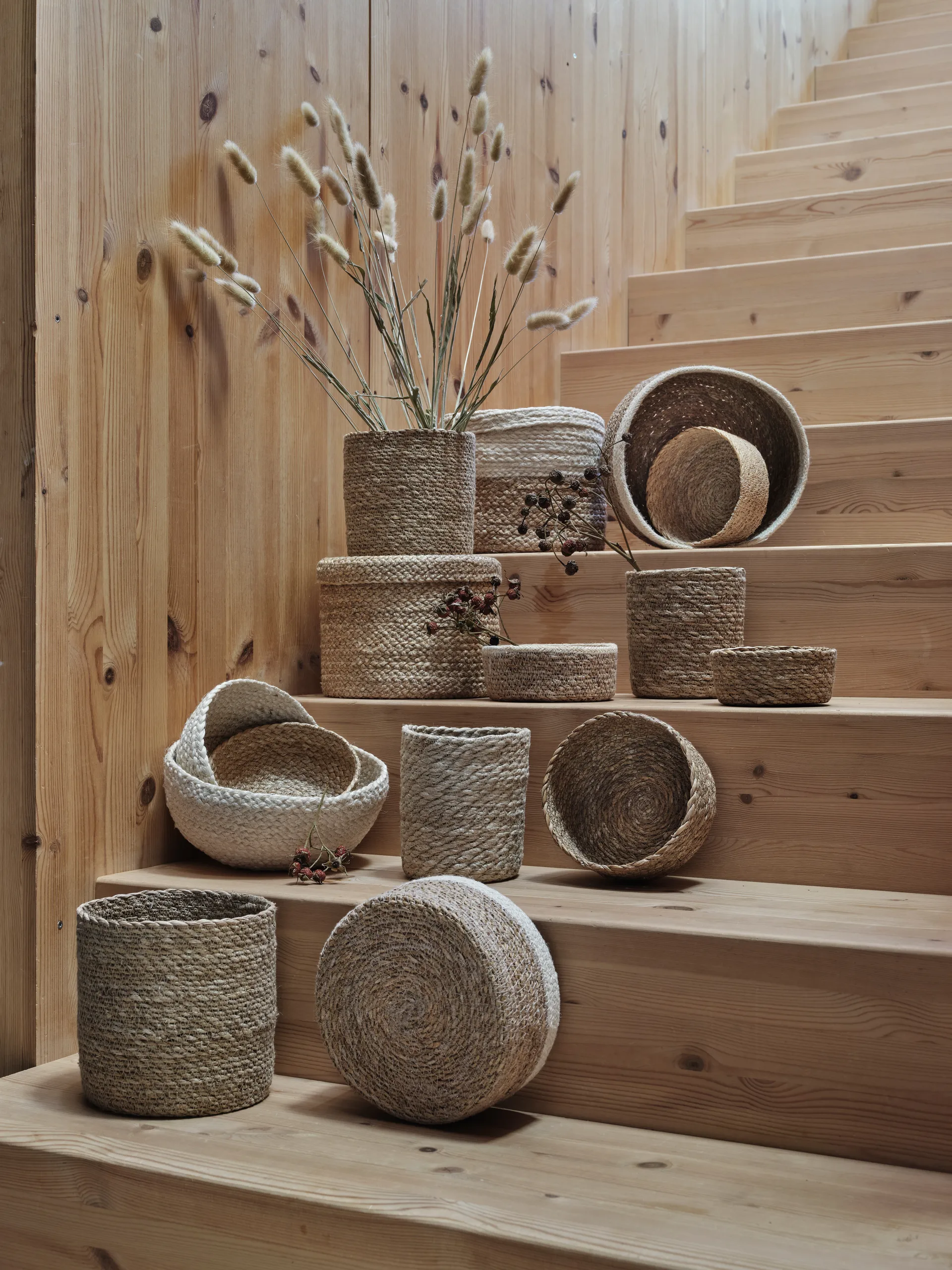 Emil brødkurv 3-stk., natur (beige) Dixie