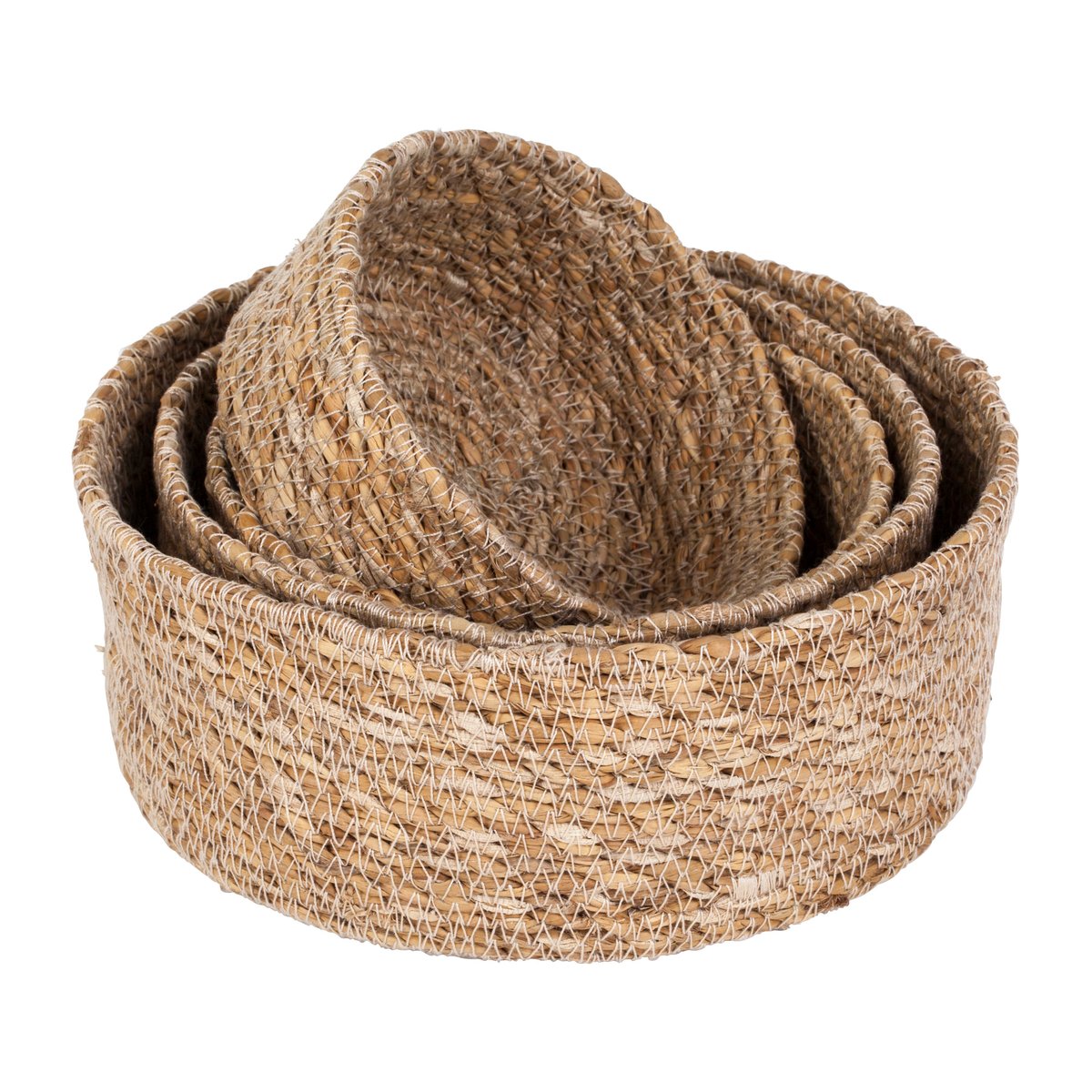 Dixie Emil seagrass kurv small 4-pakning Natur