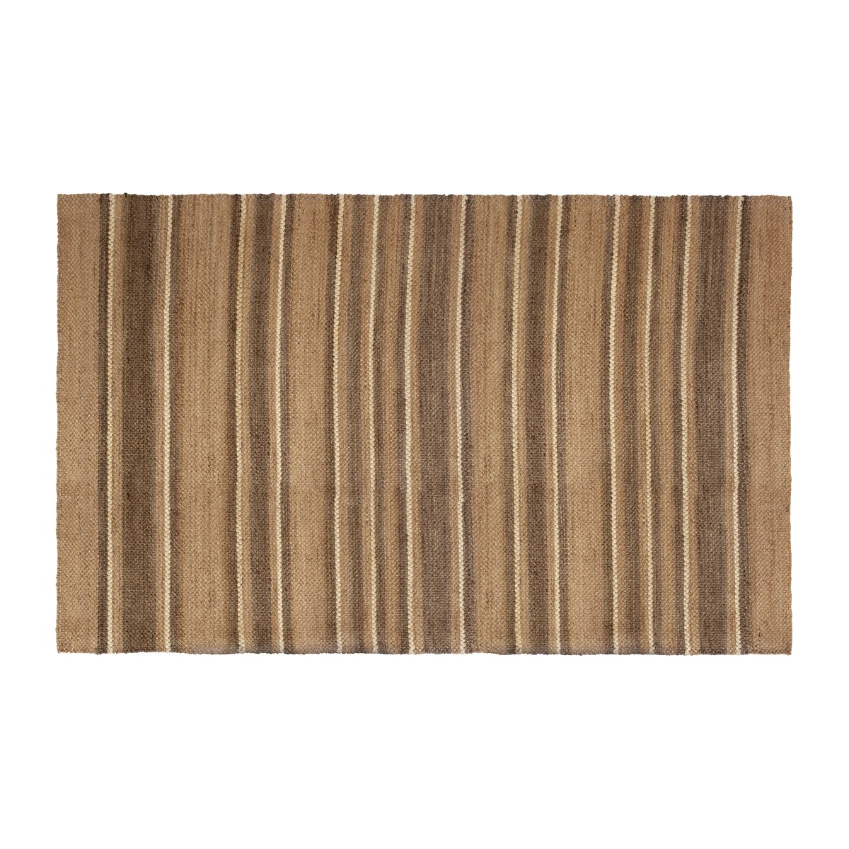 Dixie Fanny striped jutematte Natur, 190 x 290 cm