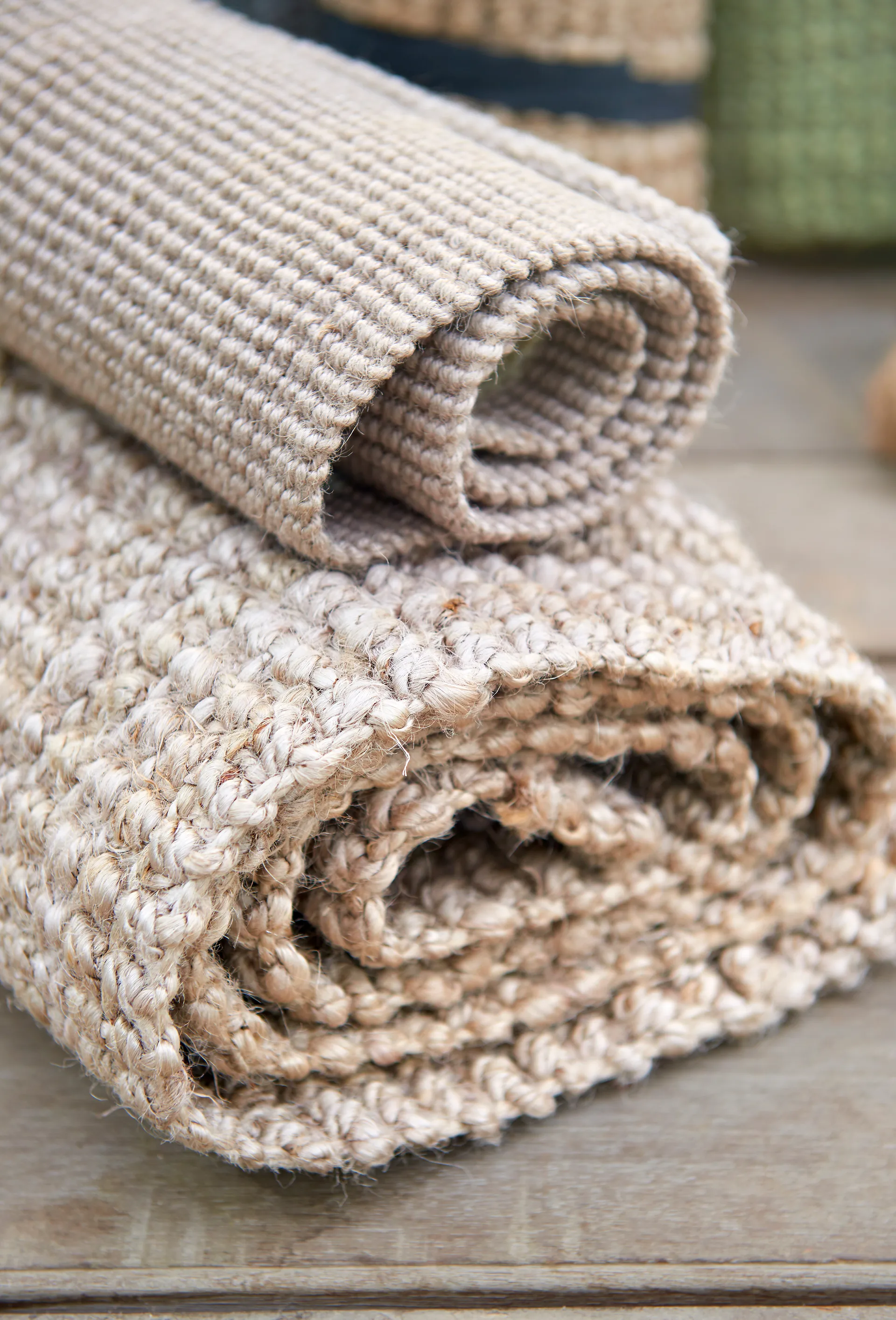 Fiona jutegulvteppe grått, 45 x 75 cm Dixie