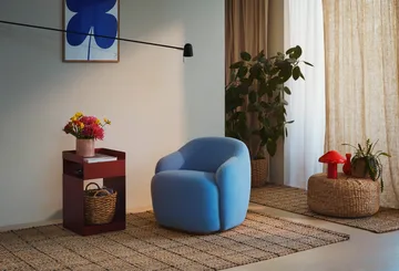 Freja juteteppe rutete 190 x 290 cm - Natural-dark grey - Dixie