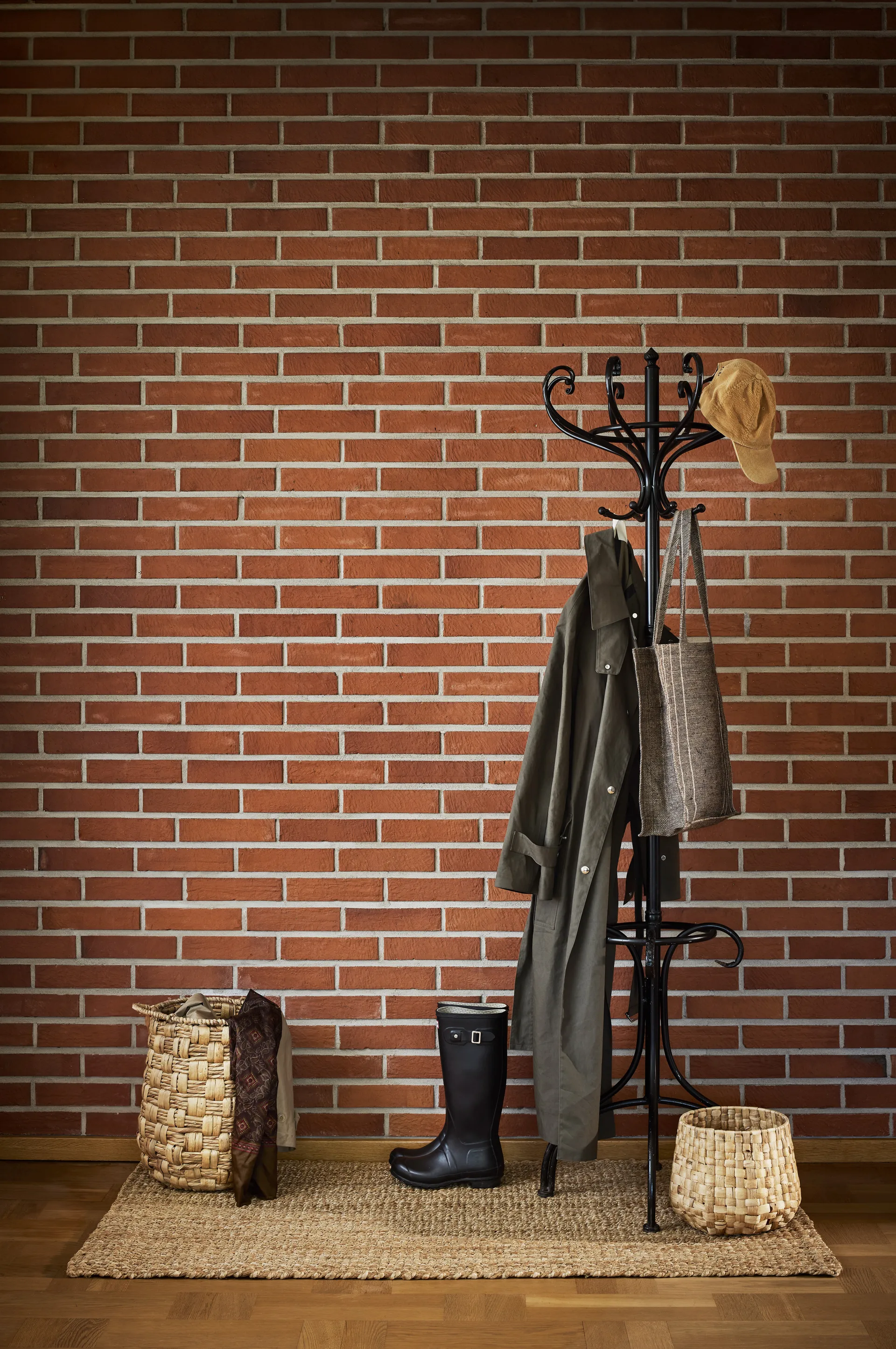 Lily høy oppbevaringskurv 2 deler, Natural Dixie