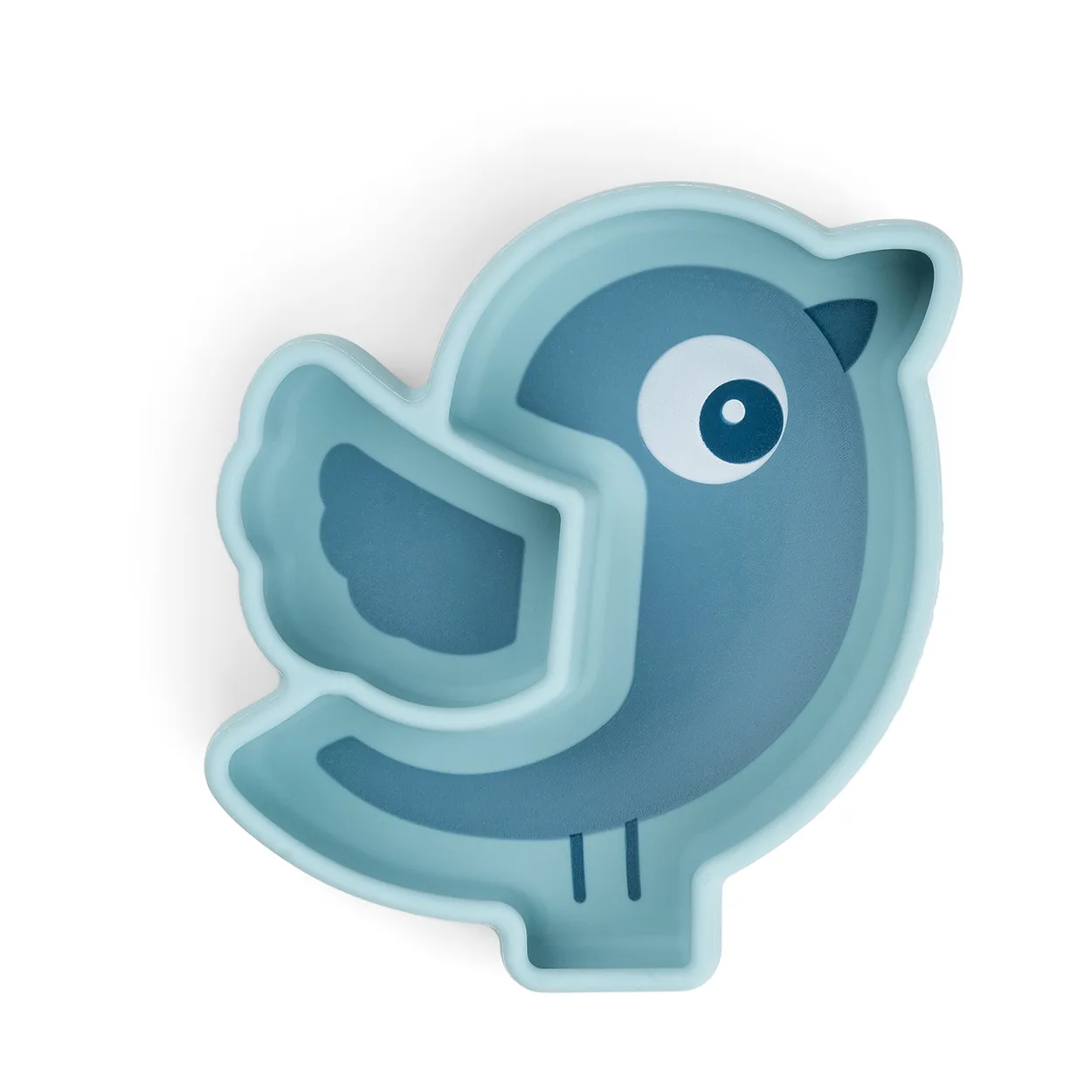 Done by deer Birdee Stick&Stay barnetallerken Ø12 cm Blue