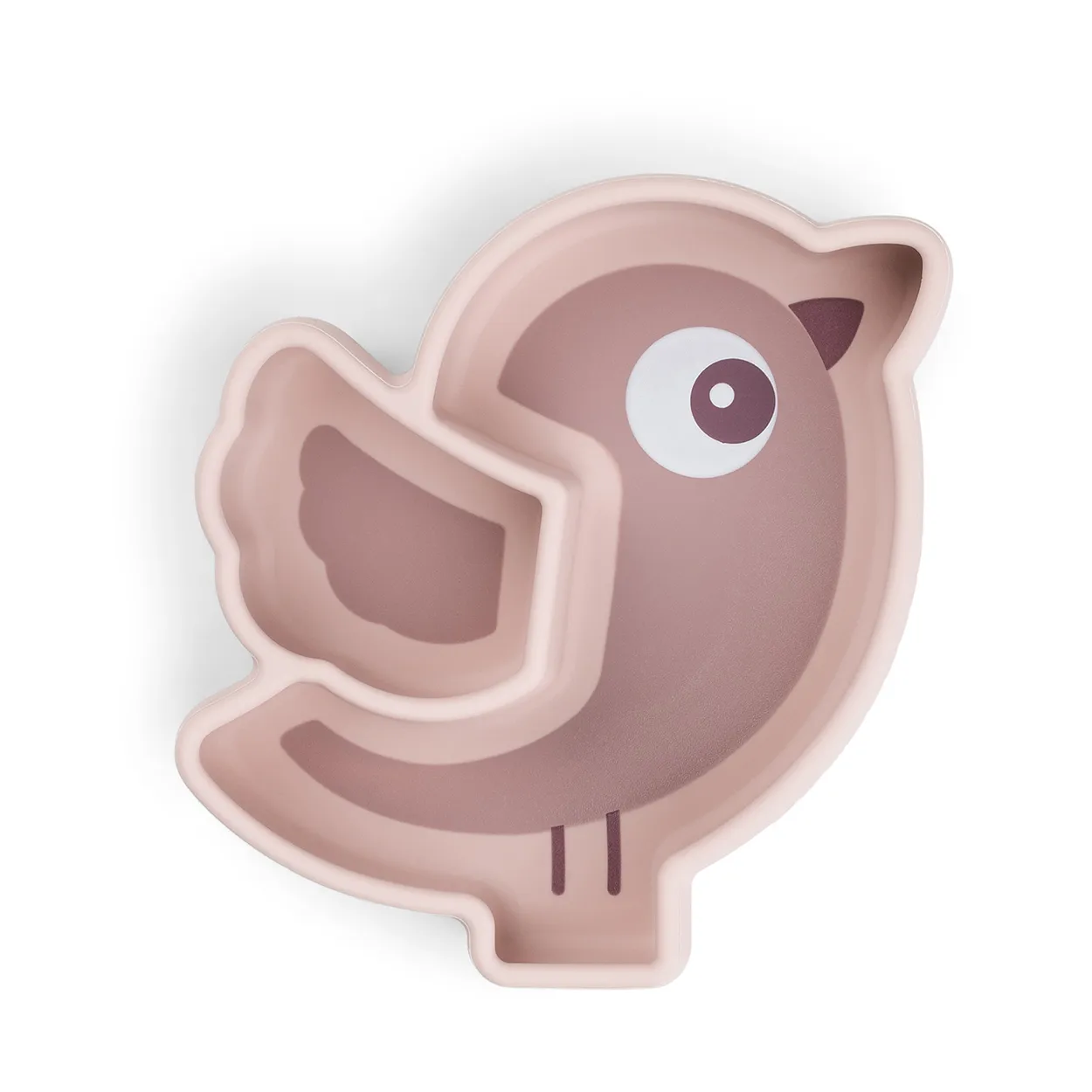 Done by deer Birdee Stick&Stay barnetallerken Ø12 cm Powder