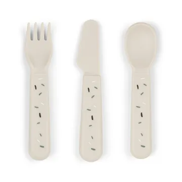 Confetti foodie bestikksett 3 deler - Sand - Done by deer