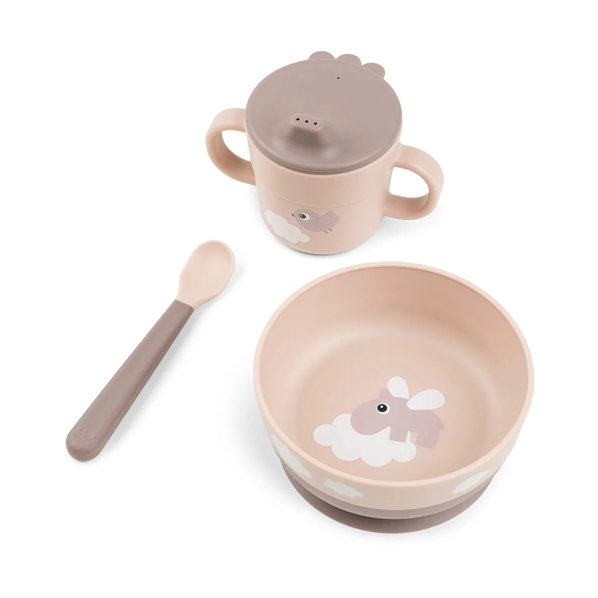 Done by deer Happy Clouds foodie first meal servisesett 3 deler Powder