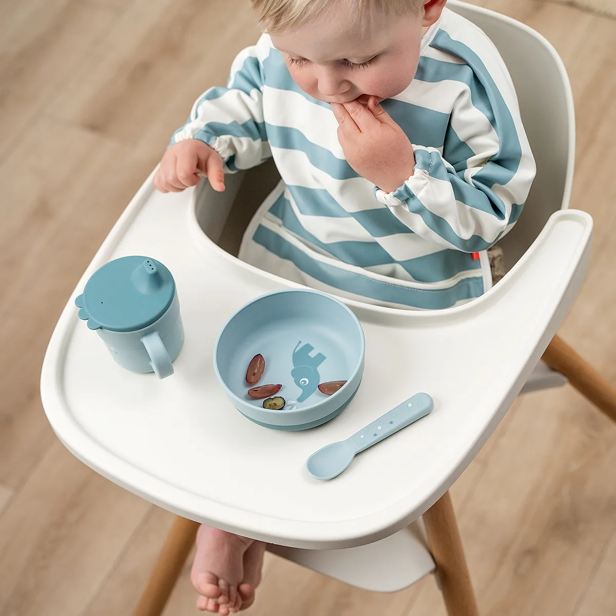 Happy Dots foodie tutekopp 21,5 cl, Blue Done by deer