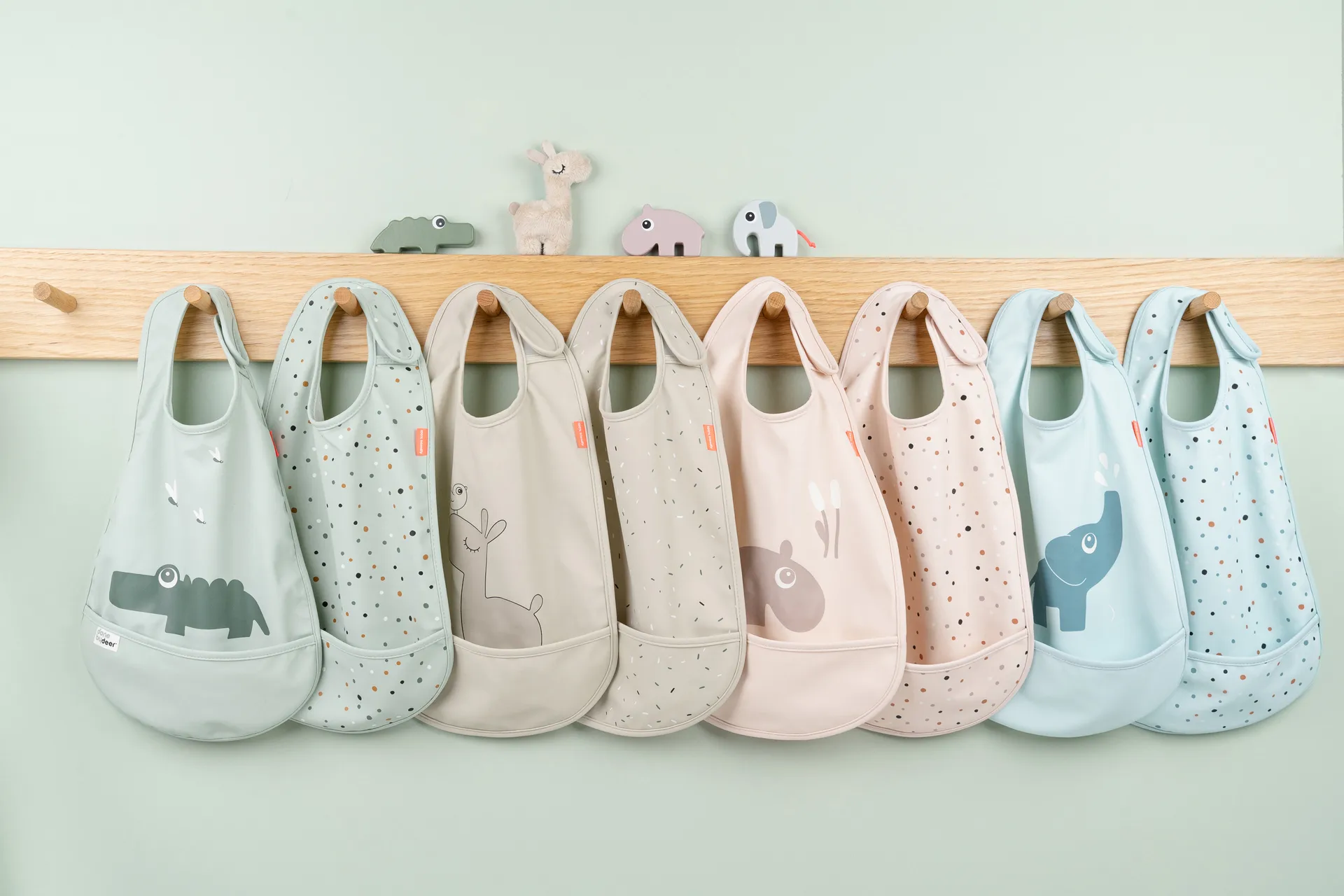 Lalee smekke med borrelås 2-pk, Sand Done by deer