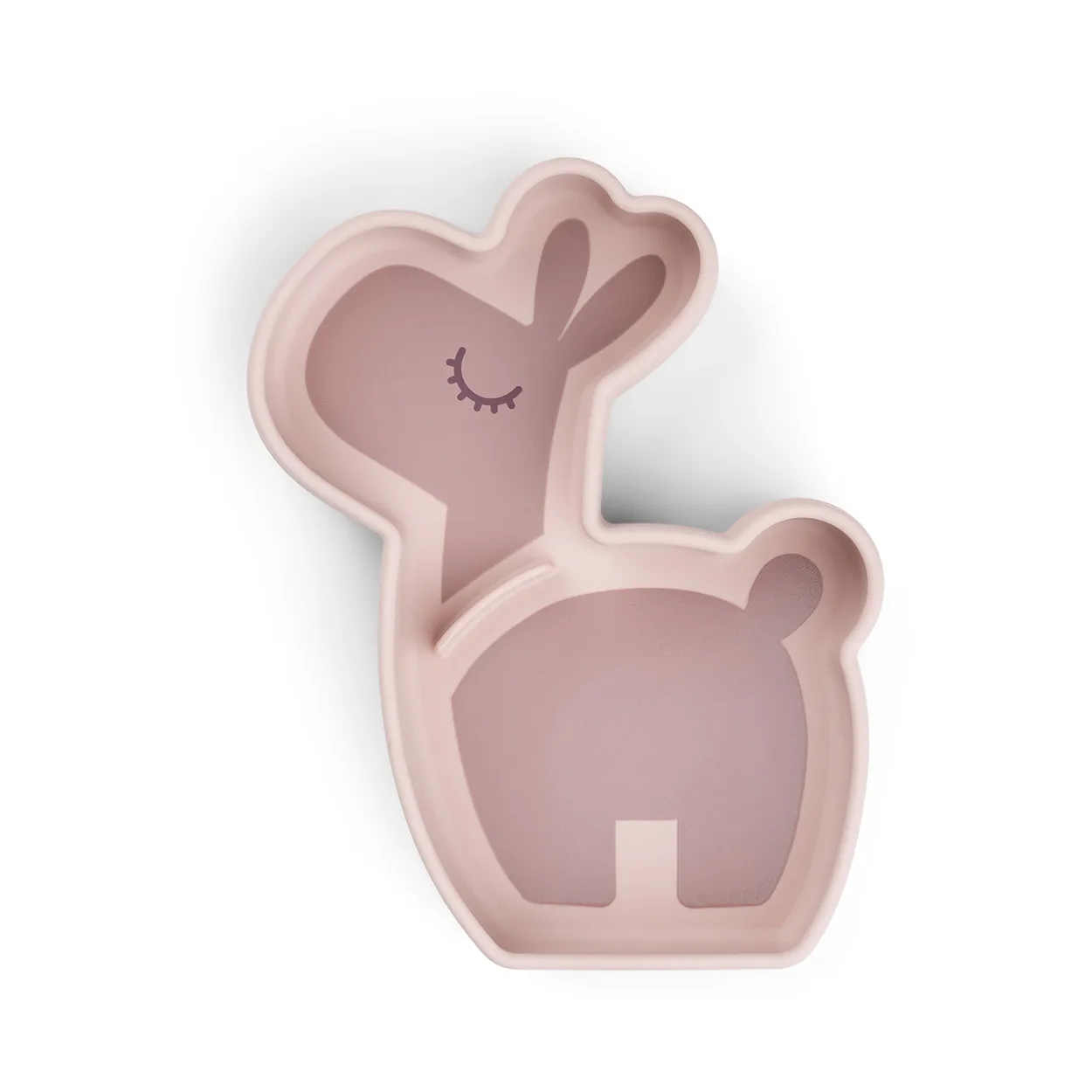 Done by deer Lalee Stick&Stay barnetallerken 13,5x18 cm Powder