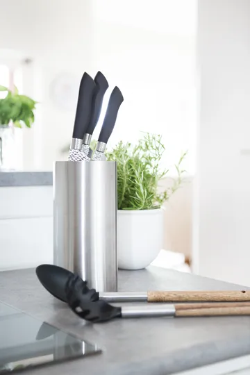 Akira knivsett i rustfritt stål 3 kniver - Svart - Dorre