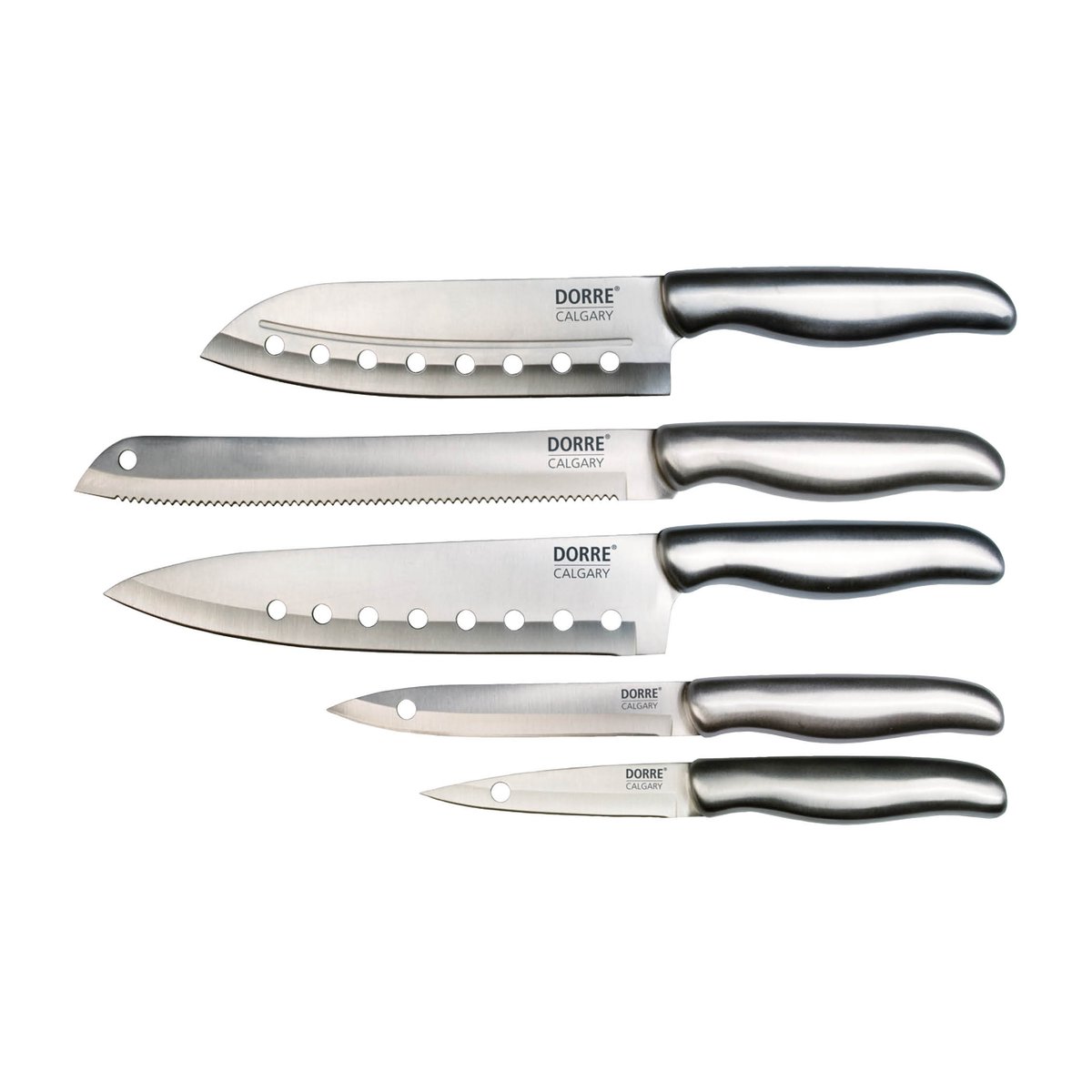 Dorre - Calgary knivsett 5 kniver i stål