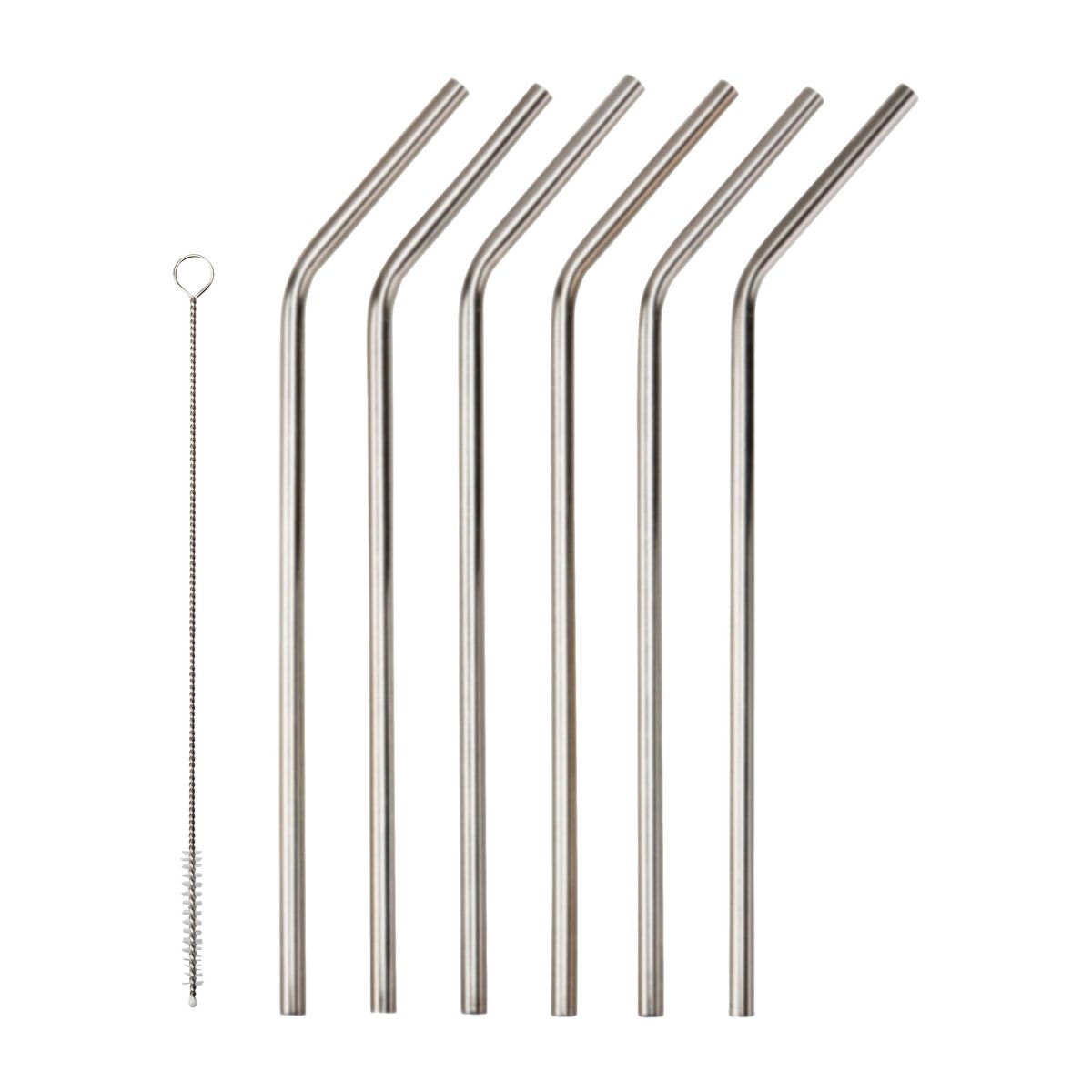 Dorre Corrigan sugerør 23 cm 6-pakning Rustfritt stål