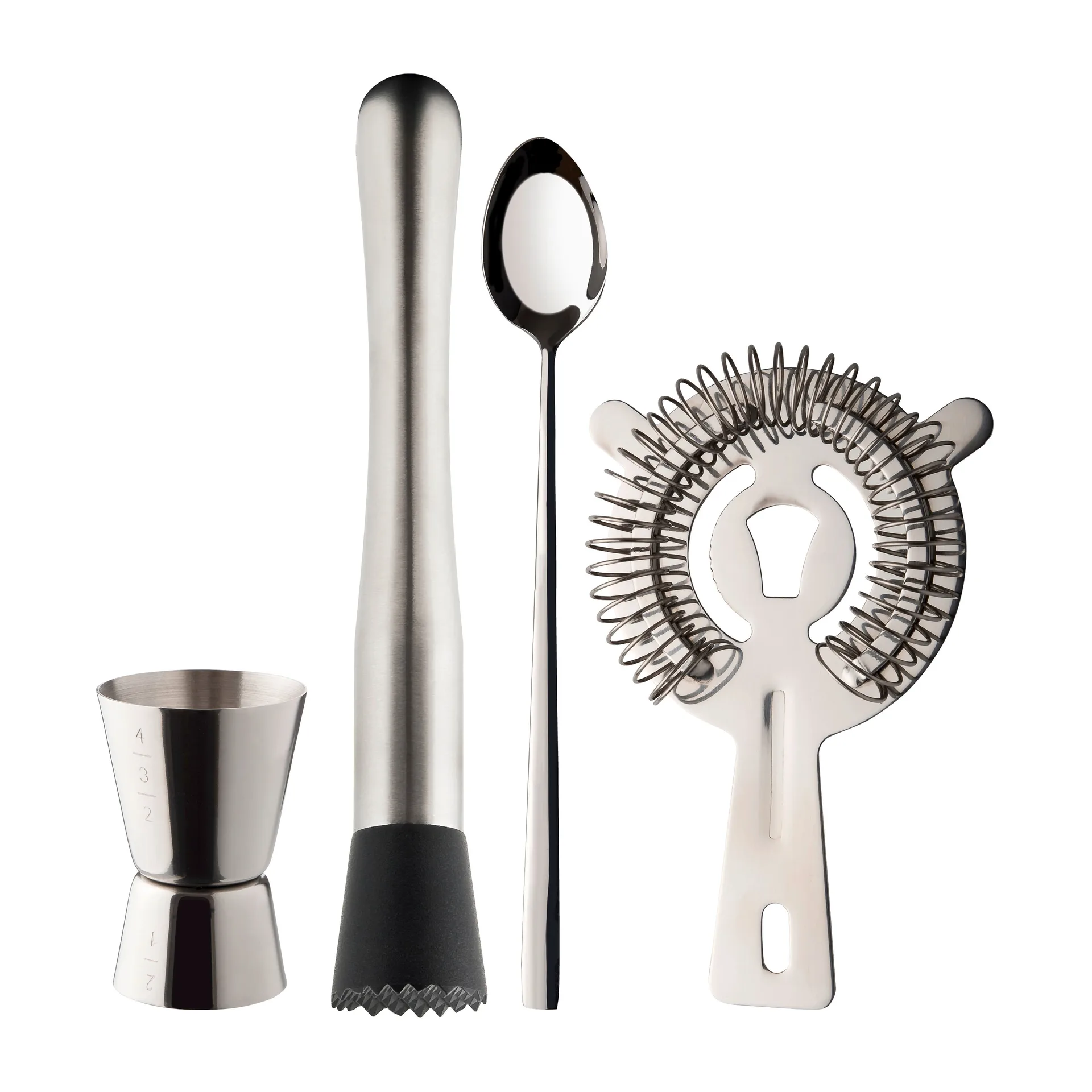 Dillon barsett 4 deler, Rustfritt stål Dorre