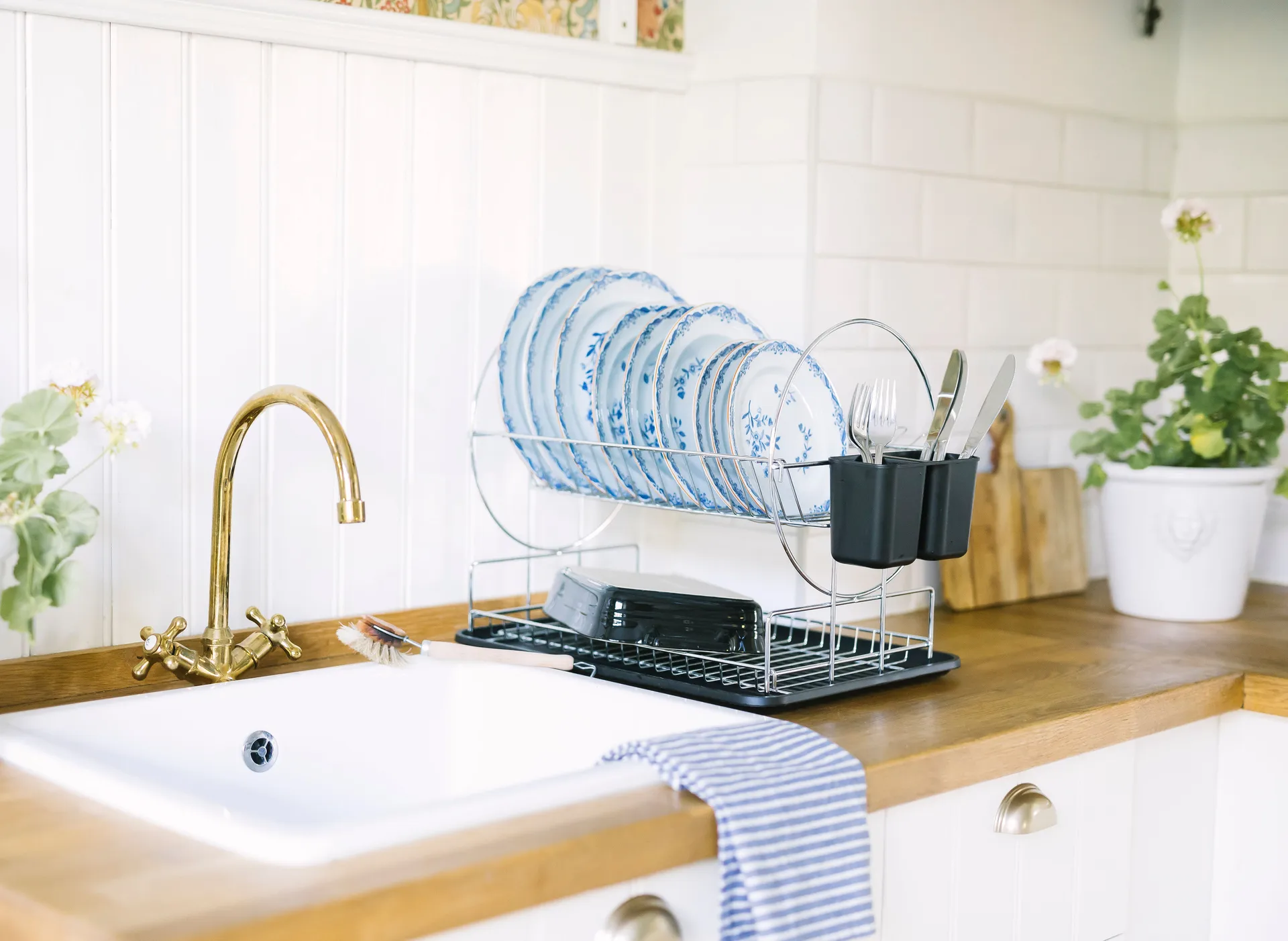 Disa oppvaskstativ 2 etasjer 32 x 47 cm, Krommet jern Dorre