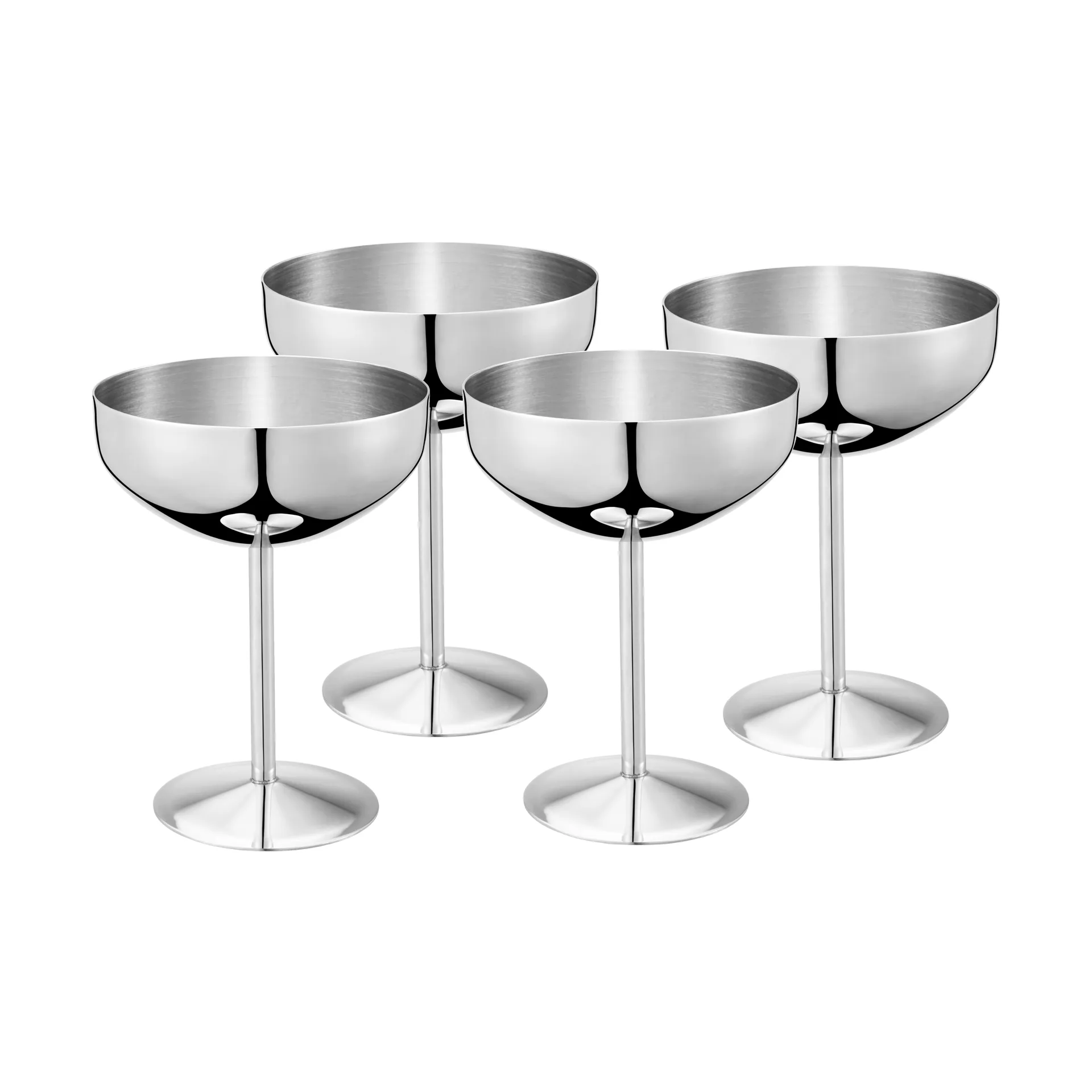 Dorre Dyane dessertskål/isbeger Rustfritt stål, 4‑pakning, 25 cl