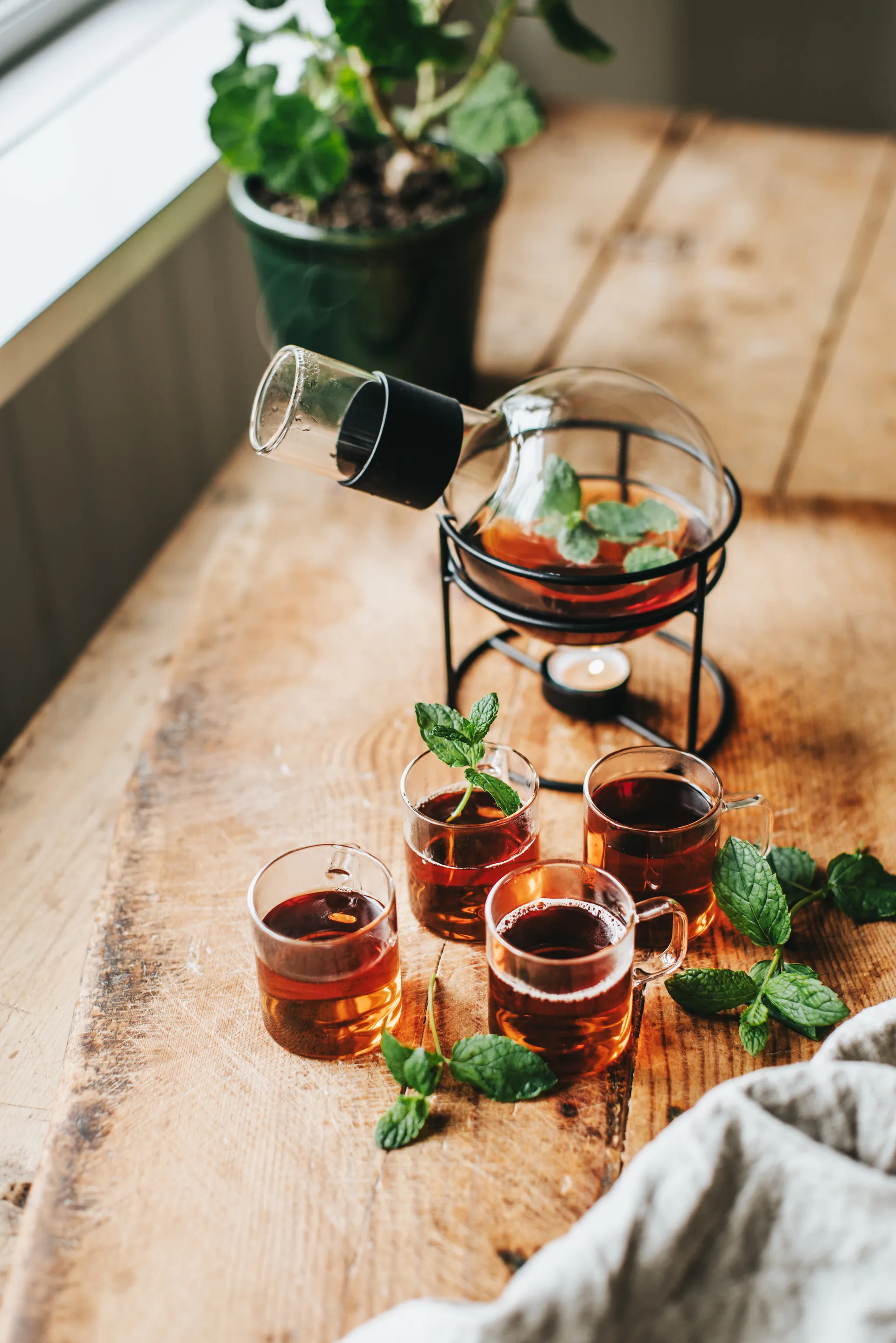 Glora Gløggkolbe glass 1,3 L, Svart Dorre