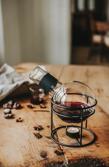 Glora Gløggkolbe glass 1,3 L - Svart - Dorre