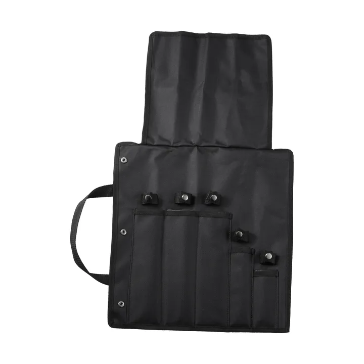 Kadi knivveske - Svart nylon, 5 knivrom - Dorre