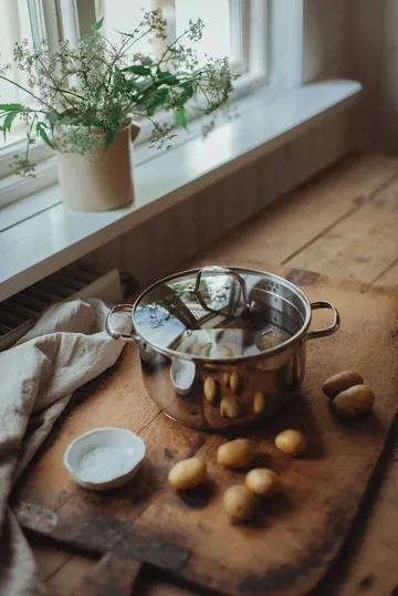 Kerri kasserollesett - Rustfritt stål, 10 deler - Dorre