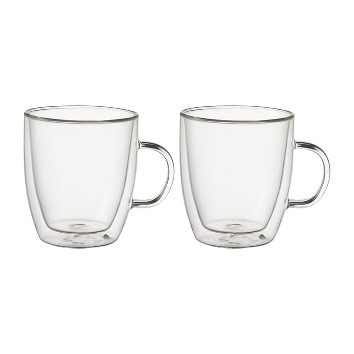 Kirk kaffekopp med doble vegger 24 cl 2-pakning, Glass Dorre