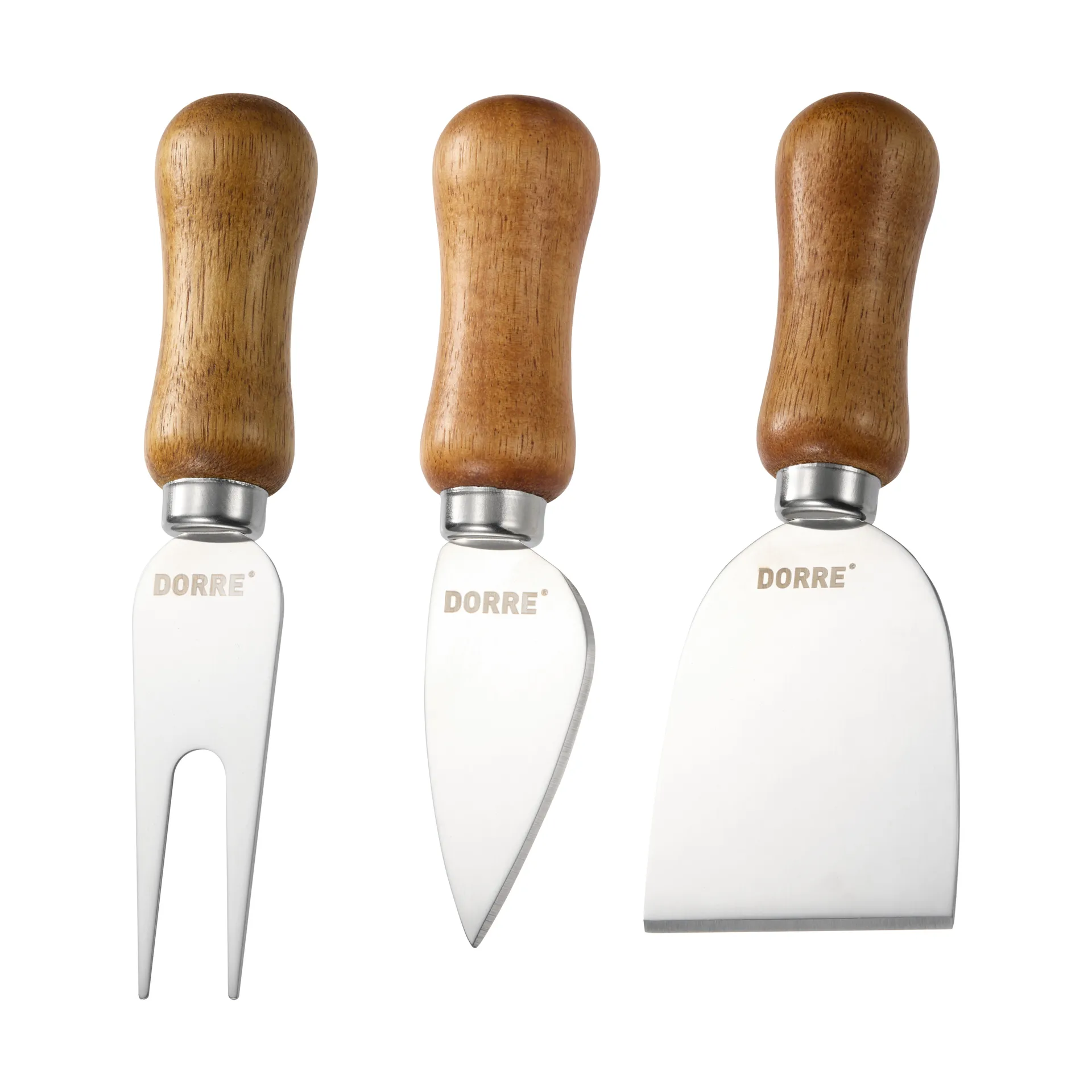 Olva osteknivsett, Akasietre, rustfritt stål, 3 deler, 13 cm Dorre