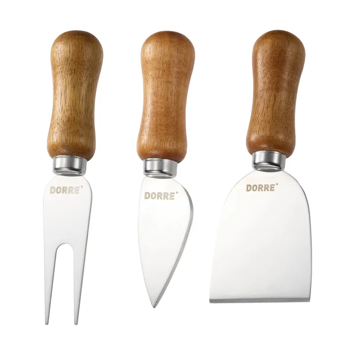Olva osteknivsett - Akasietre, rustfritt stål, 3 deler, 13 cm - Dorre