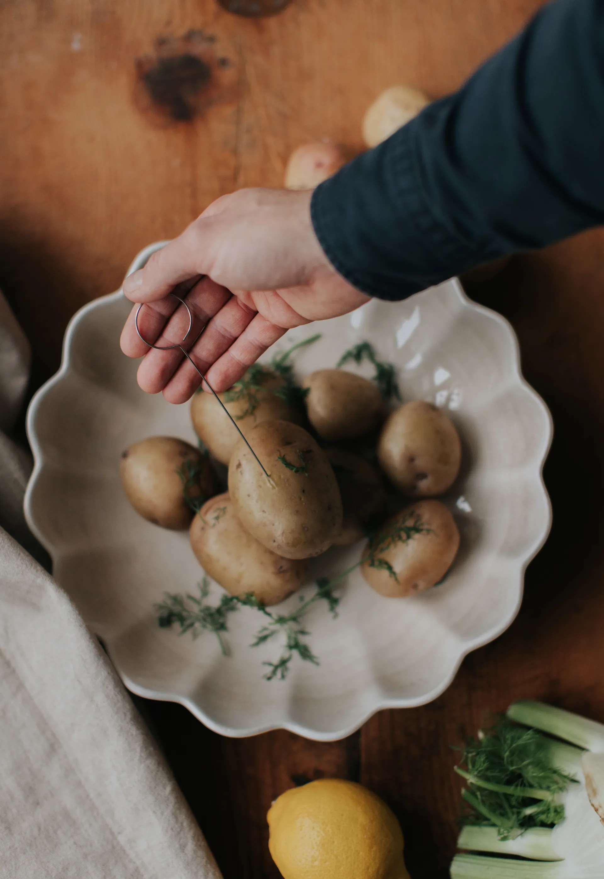 Pihoo potet- & grønnsaksstikke 2-pak, Rustfritt stål Dorre