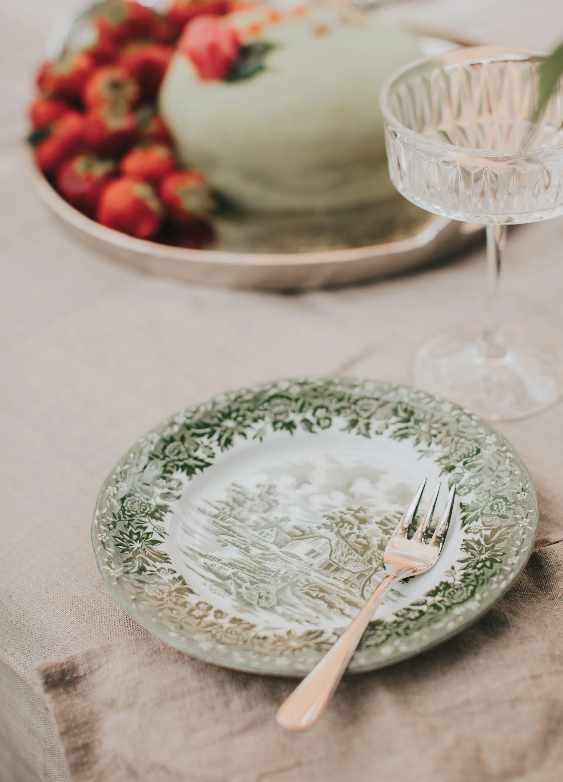 Sallie serveringssett kakegaffel 6 stk. og kakespade, Rustfritt stål Dorre