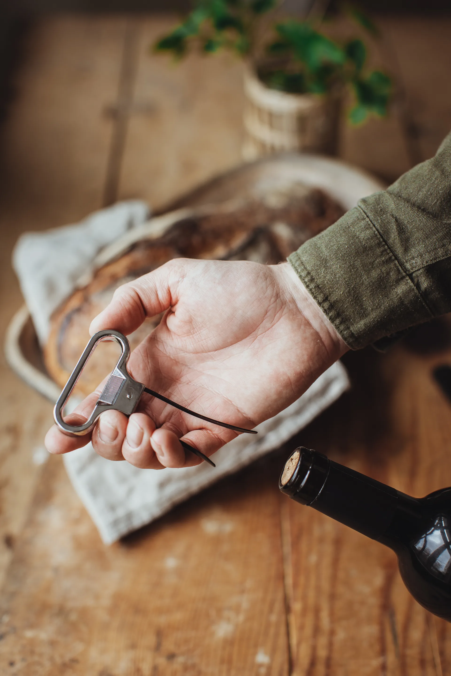 Vale Bladåpner korketrekker 11x6,4x1 cm, Svart-sølv Dorre